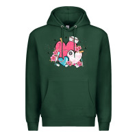 Sports Green nurse hearts Premium Hoodie - MaliasSmallBusiness