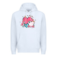 White nurse hearts Premium Hoodie - MaliasSmallBusiness