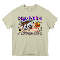 Mossy Dead Inside Caffeinated Heavy Core Tee - CowhideDigitalArt