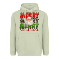 Matcha Merry Christmas Santa Heavyweight Hoodie - FaDigitalArtStudio