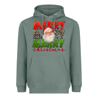 Sage Merry Christmas Santa Heavyweight Hoodie - FaDigitalArtStudio