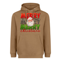 Toasted Coconut Merry Christmas Santa Heavyweight Hoodie - FaDigitalArtStudio