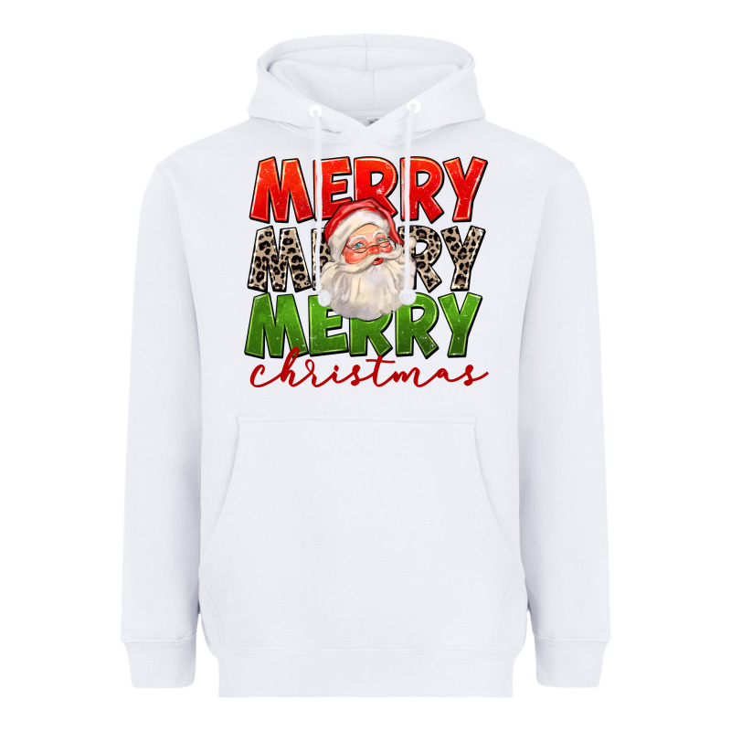 Merry Christmas Santa Heavyweight Hoodie by FaDigitalArtStudio | Teevron