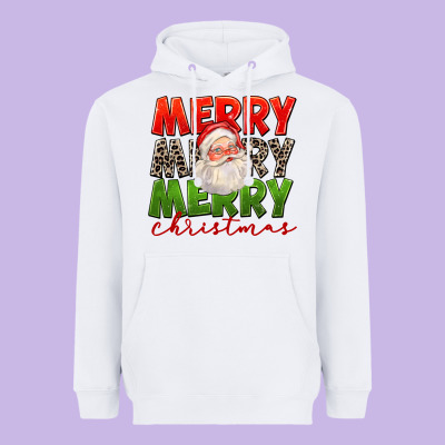Merry Christmas Santa Heavyweight Hoodie Designed By Fadigitalartstudio