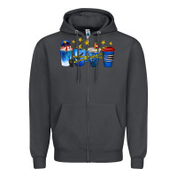 Smoke police coffee cups Zipper Hoodie - texasbilliewilder