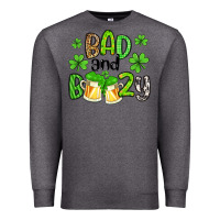 Charcoal Heather bad and boozy Premium Sweatshirt - Artiststas