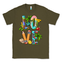 Army Green summer love teacher Classic Tee - texasbilliewilder