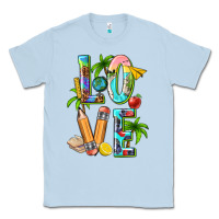 Dusty Blue summer love teacher Classic Tee - texasbilliewilder