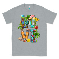 Heather Grey summer love teacher Classic Tee - texasbilliewilder