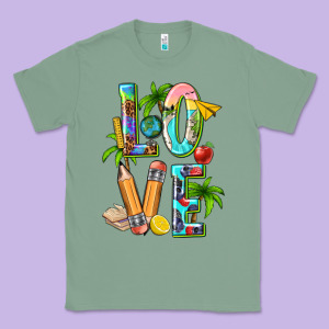 Summer Love Teacher Classic Tee Designed By Texasbilliewilder