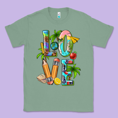 Summer Love Teacher Classic Tee Designed By Texasbilliewilder