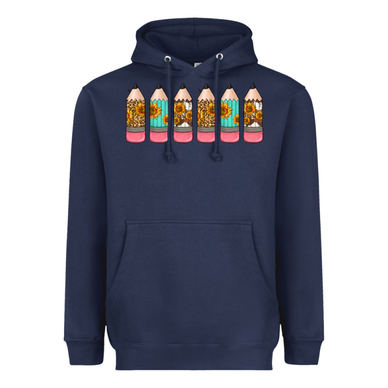 Western Teacher Pencils 16oz Libbey Glass Heavyweight Hoodie by HRA Design Shop | Teevron