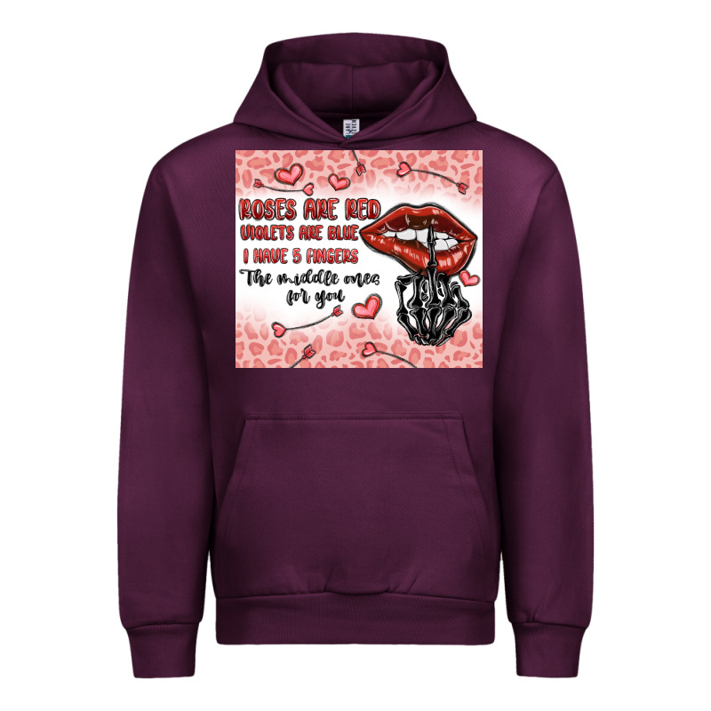 Roses Are Red Violets Are Blue I Have 5  Fingers T Urban Hoodie by MaliasSmallBusiness | Teevron