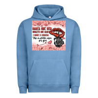Pigment Pebble Blue roses are red violets are blue i have 5  fingers t Urban Hoodie - MaliasSmallBusiness