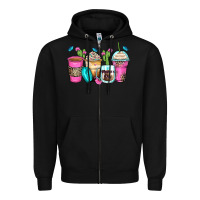 Black mother's day coffee cups Zipper Hoodie - Zillion Design Studio