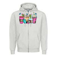Dove Grey mother's day coffee cups Zipper Hoodie - Zillion Design Studio
