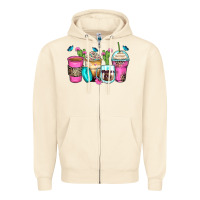 Sandshell mother's day coffee cups Zipper Hoodie - Zillion Design Studio