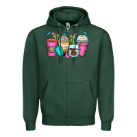 Sports Green mother's day coffee cups Zipper Hoodie - Zillion Design Studio