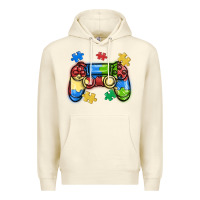 Sandshell autism awareness video game controller Premium Hoodie - MaliasSmallBusiness