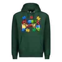 Sports Green autism awareness video game controller Premium Hoodie - MaliasSmallBusiness