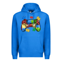 True Royal autism awareness video game controller Premium Hoodie - MaliasSmallBusiness