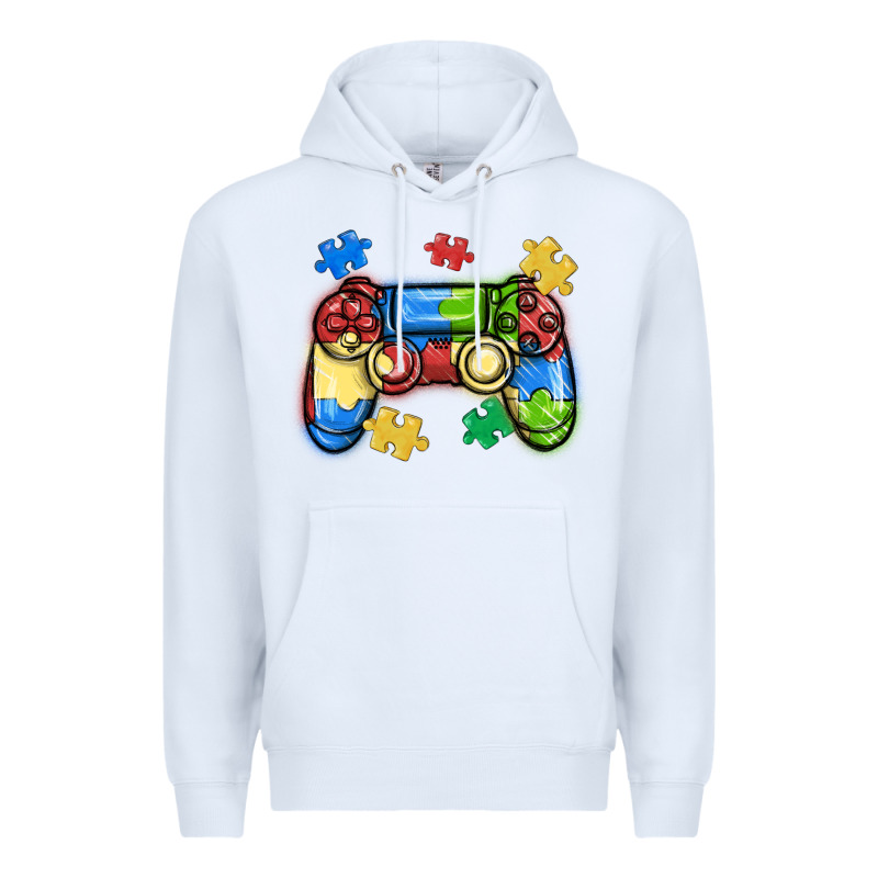Autism Awareness Video Game Controller Premium Hoodie by MaliasSmallBusiness | Teevron