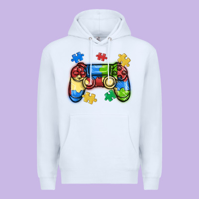 Autism Awareness Video Game Controller Premium Hoodie Designed By Maliassmallbusiness