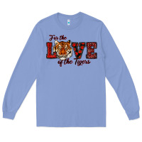 Colony Blue for the love of the tigers red Long Sleeve Tee - RanaPortraitStore