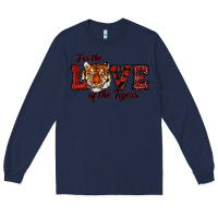 Navy for the love of the tigers red Long Sleeve Tee - RanaPortraitStore