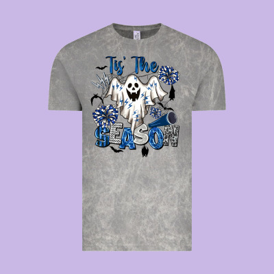 Tis' The Season Cheer Ghost Vintage Tee Designed By Barkaloodesign