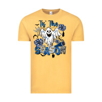 Vintage Mustard Tis' The Season Cheer Ghost Vintage Tee - BarkalooDesign