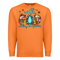 Carrot with god all things are possible matthew 19 26 Premium Sweatshirt - JahusDesignShop