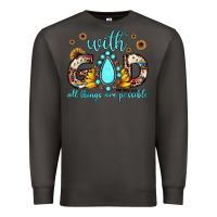 Smoke with god all things are possible matthew 19 26 Premium Sweatshirt - JahusDesignShop