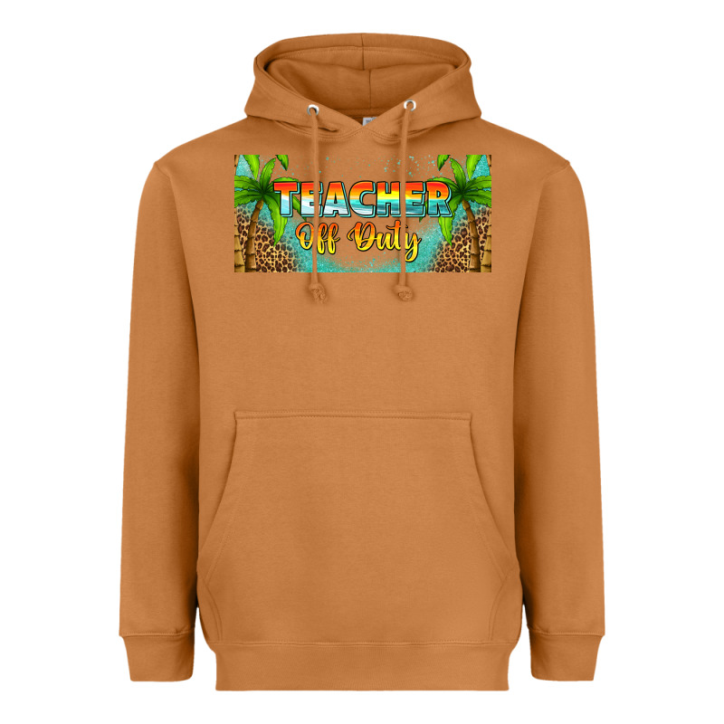 Western Teacher Off Duty 16oz Libbey Glass Heavyweight Hoodie by HRA Design Shop | Teevron