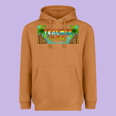 Western Teacher Off Duty 16oz Libbey Glass Heavyweight Hoodie Designed By Hra Design Shop