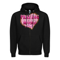 Black praying moms club Zipper Hoodie - texasbilliewilder