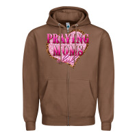 Chestnut praying moms club Zipper Hoodie - texasbilliewilder