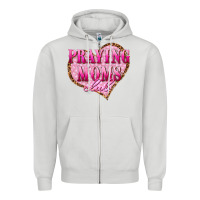 Dove Grey praying moms club Zipper Hoodie - texasbilliewilder