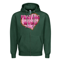 Sports Green praying moms club Zipper Hoodie - texasbilliewilder