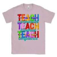 Lilac teach compassion teach kindness teach confidence Classic Tee - texasbilliewilder