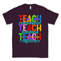 Plum teach compassion teach kindness teach confidence Classic Tee - texasbilliewilder
