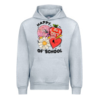Heather Grey happy 100 days of school Urban Hoodie - MaliasSmallBusiness