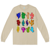 Mushroom christmas glitter cactus Long Sleeve Tee - Zillion Design Studio