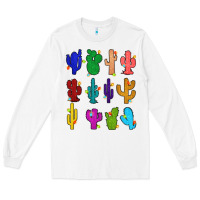 White christmas glitter cactus Long Sleeve Tee - Zillion Design Studio