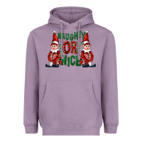 Lavender Naughty or nice christmas elfs Heavyweight Hoodie - FaDigitalArtStudio