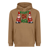 Toasted Coconut Naughty or nice christmas elfs Heavyweight Hoodie - FaDigitalArtStudio