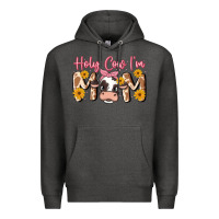 Charcoal Heather holy cow i'm mom Premium Hoodie - MaliasSmallBusiness