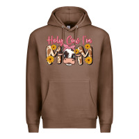 Chestnut holy cow i'm mom Premium Hoodie - MaliasSmallBusiness