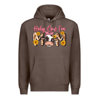 Coffee holy cow i'm mom Premium Hoodie - MaliasSmallBusiness