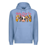 Colony Blue holy cow i'm mom Premium Hoodie - MaliasSmallBusiness